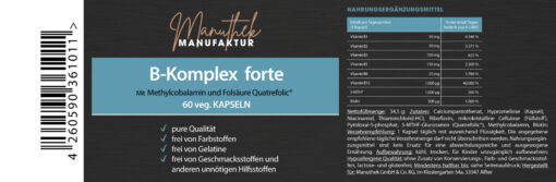 Vitamin B-Komplex forte 60 Kapseln – Bild 2