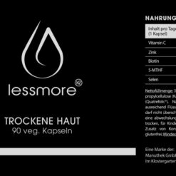 Alternative view of lessmore® - Trockene Haut Kapseln 90 Stück