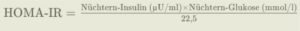 Homa-IR Formel